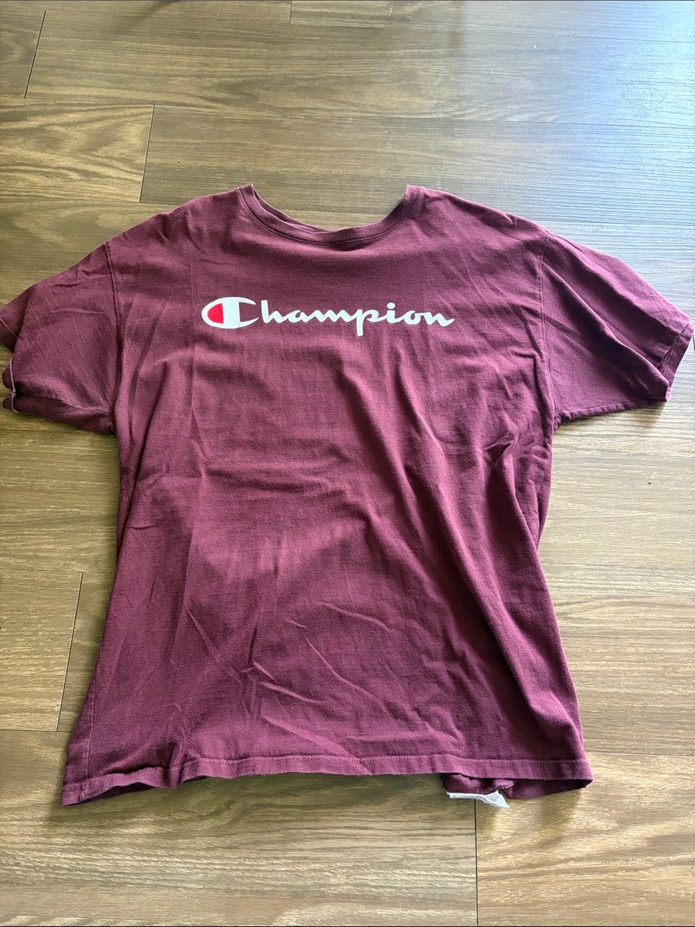 Champion Burgundy Graphic Logo Tee